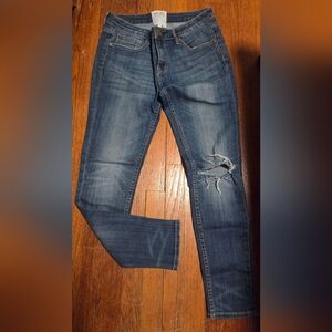 Classic Blue Distressed Skinny Jeans